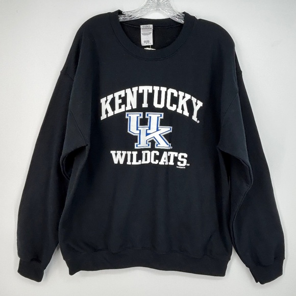Pro-Ad Sports Adult Large Crewneck Sweatshirt Black Kentucky UK Wildcats Long Sl - Picture 1 of 7